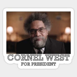 cornel west for president Sticker